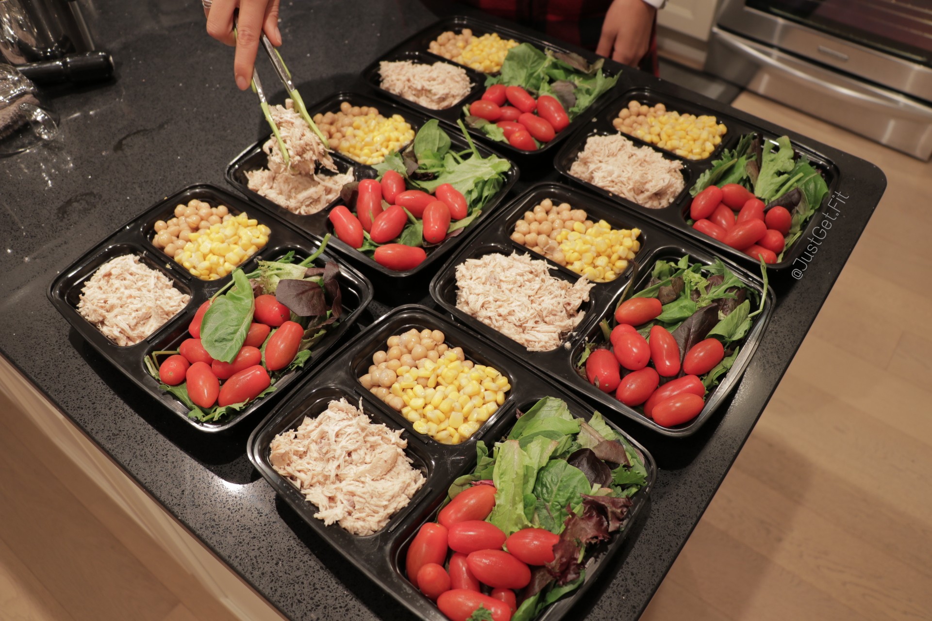 Quick and healthy Shredded chicken salad Just Get Fit